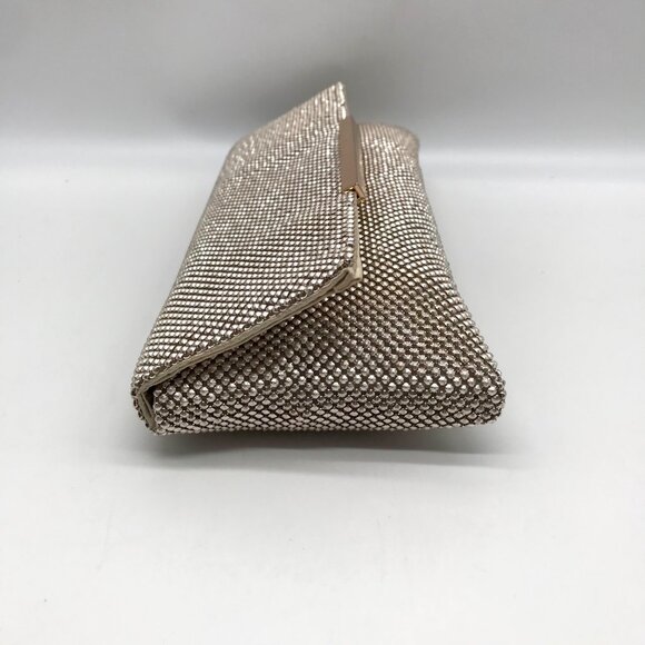 I.N.C. International Concepts Gold Mesh Hether Convertible Clutch - Picture 3 of 11